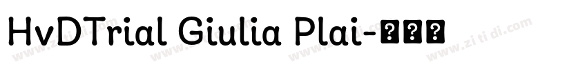 HvDTrial Giulia Plai字体转换